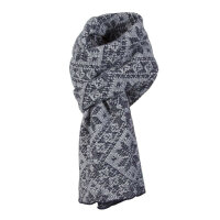Dale of Norway Rose Scarf Grey Blue
