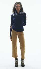 Dale of Norway Cortina Basic Womens  Merino Pullover Navy