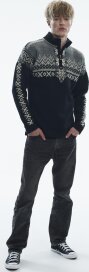 Dale of Norway Anniversary 140 Mens Wool Sweater Black