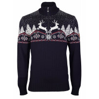 Dale of Norway Christmas Mens Merino Wool Sweater Navy