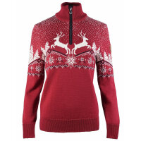 Dale of Norway Christmas Womens Merino Wool Sweater Red