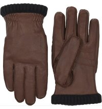 Hestra Deerskin Primaloft mens leather glove Chocolate