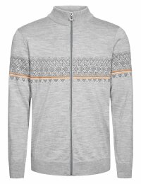 Dale of Norway Hovden Mens Merino Cardigan Light Grey