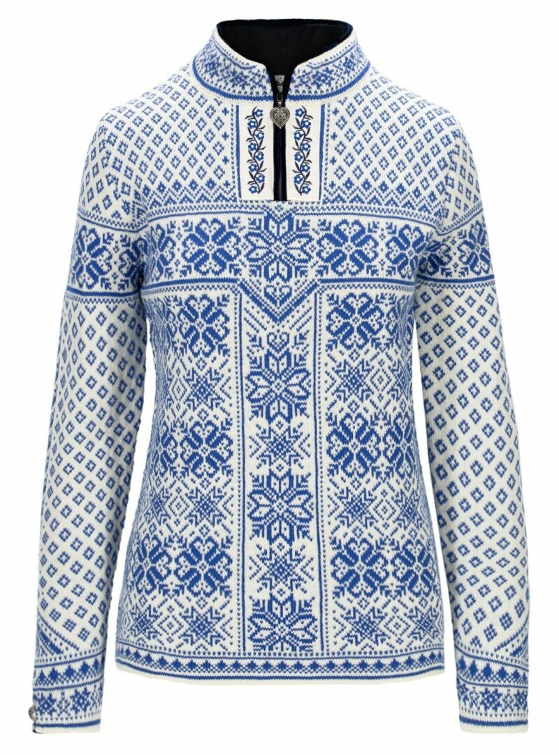 Peace Womens Sweater Blue-White