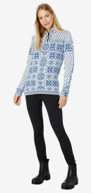 Peace Womens Sweater Blue-White