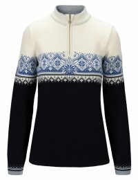 Dale of Norway Moritz Womens Merino Sweater Navy White