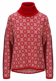 Dale of Norway Firda Womens Wool Sweater Red White