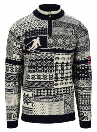 Dale of Norway OL History Unisex Wool Sweater Navy