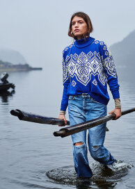 Dale of Norway Falun Heron Feminine Sweater Blau
