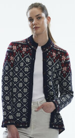 Dale of Norway Brimse Womens Wool Cardigan Navy