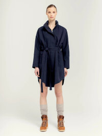 BRGN Bris Womens Poncho Rain Jacket Navy