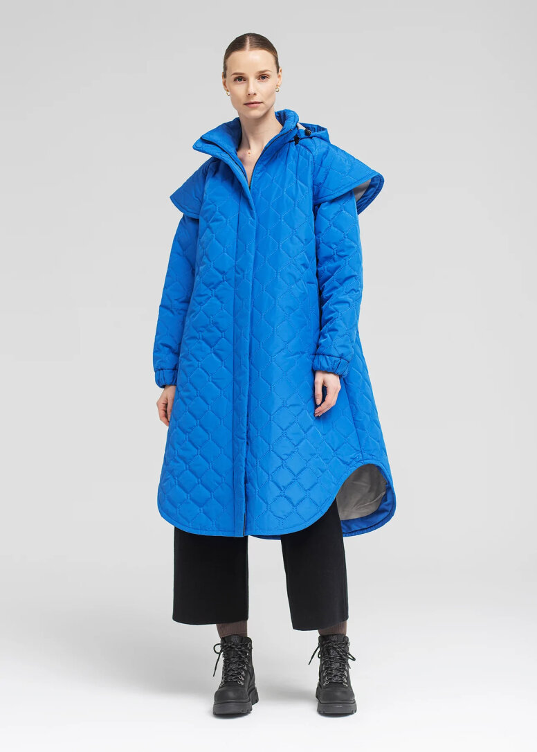 BRGN Quilted Tyfon Coat Palace Blue