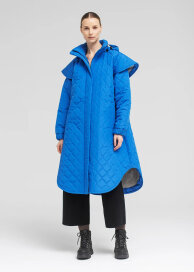 BRGN BRGN Quilted Tyfon Coat Palace Blue