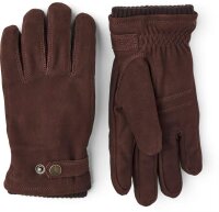 Hestra Bergvik mens leather glove dark brown