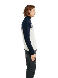 Dale of Norway Dalestølen Mens Merino Wool Sweater White Navy