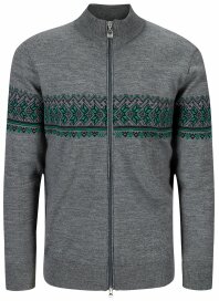 Dale of Norway Hovden Mens Merino Cardigan Grey Green