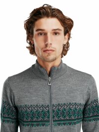 Dale of Norway Hovden Mens Merino Cardigan Grey Green