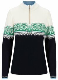 Dale of Norway Moritz Womens Merino Sweater Navy Green White