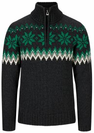 Dale of Norway Myking Mens Merino Wool Sweater Grey Green