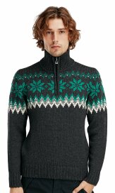 Dale of Norway Myking Mens Merino Wool Sweater Grey Green