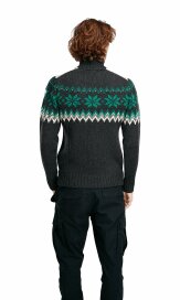 Dale of Norway Myking Mens Merino Wool Sweater Grey Green