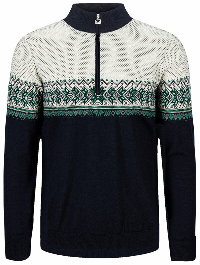 Dale of Norway Hovden Masculine Sweater - Navy/Green/White