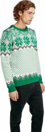 Dale of Norway Vegard Mens Wool Sweater Green White