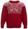 Dale of Norway Winterland Kinder Merino Wollpullover Rot