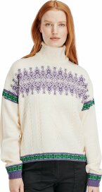 Dale of Norway Aspøy Feminine Sweater - White/Lila