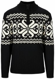 Dale of Norway Falkeberg MensMerino Sweater Black White