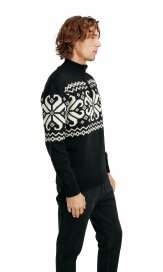 Dale of Norway Falkeberg MensMerino Sweater Black White