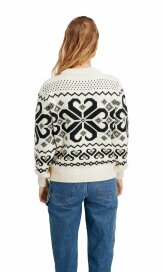 Dale of Norway Falkeberg Womens Merino Sweater Black White