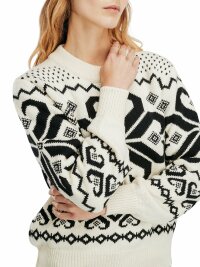 Dale of Norway Falkeberg Womens Merino Sweater Black White