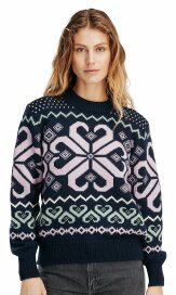 Dale of Norway Falkeberg Womens Merino Sweater Navy...