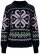 Dale of Norway Falkeberg Womens Merino Sweater Navy Purple Green