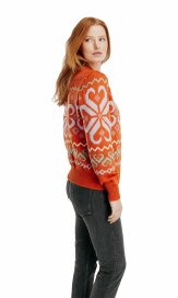 Dale of Norway Falkeberg Womens Merino Sweater Orange