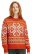 Dale of Norway Falkeberg Womens Merino Sweater Orange