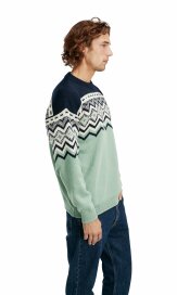 Dale of Norway Randaberg Mens Merino  Sweater Green