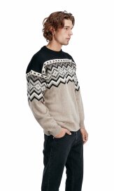 Dale of Norway Randaberg Mens Merino  Sweater Brown