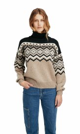 Dale of Norway Randaberg Womens Merino Sweater Brown