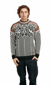 Dale of Norway 1994 Mens Wool Pullover Black White