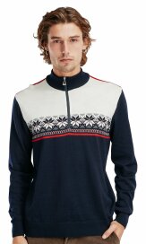 Dale of Norway Liberg Mens Merino Wool Sweater Navy