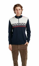 Dale of Norway Liberg Mens Merino Wool Sweater Navy