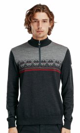 Dale of Norway Liberg Mens Merino Wool Sweater Grey