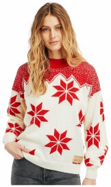 Dale of Norway Winterland Womens Wool Sweater Red White