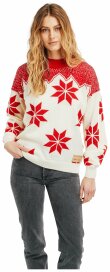 Dale of Norway Winterland Womens Wool Sweater Red White