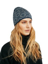 Dale of Norway Christiania Merino Wool Hat Anthracite Blue