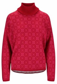 Dale of Norway Firda Womens Wool Sweater Red