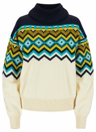 Dale of Norway Randaberg Womens Merino Sweater Turquoise White