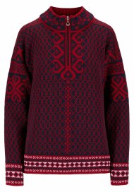 Dale of Norway Leknes Womens Knit Sweater Black Red